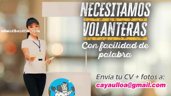 Buscamos señoritas volanteras - ciudad La Paz