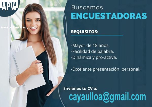 Buscamos Encuestadoras